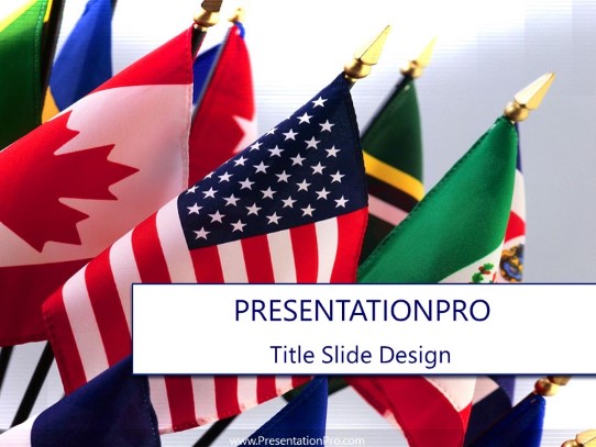 International PowerPoint Template title slide design