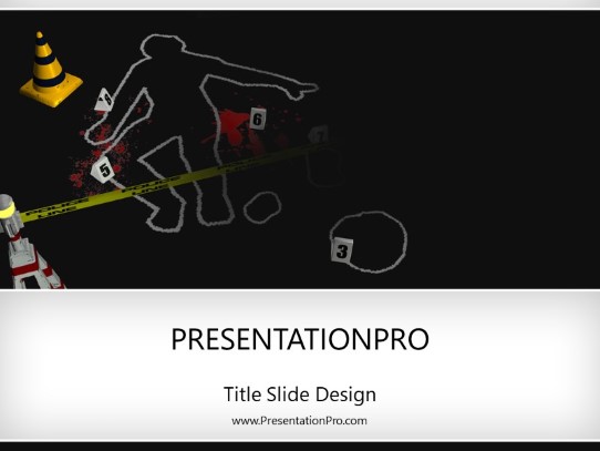 Csi PowerPoint Template title slide design