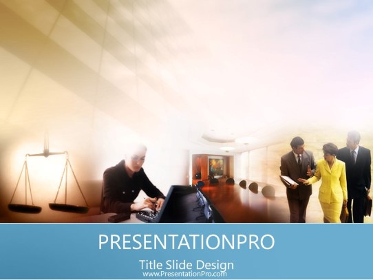 Legal Commercial 12 PowerPoint Template title slide design