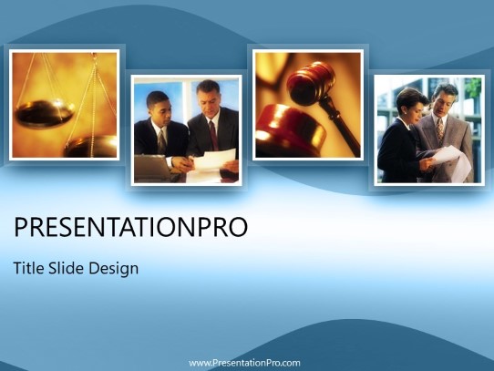 Legal Litigation 05 PowerPoint Template title slide design