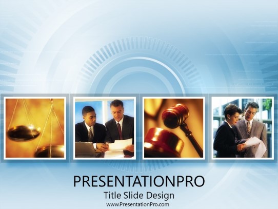 Legal Litigation 06 PowerPoint Template title slide design