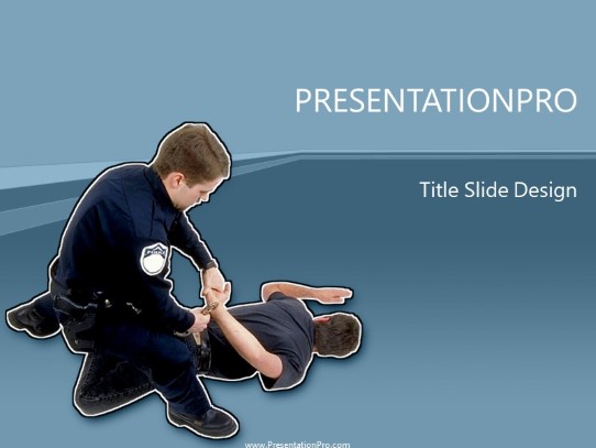 Take Down PowerPoint Template title slide design