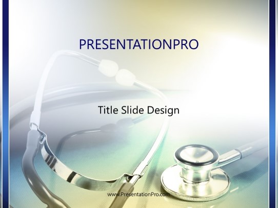Stethoscope Medical PowerPoint template - PresentationPro