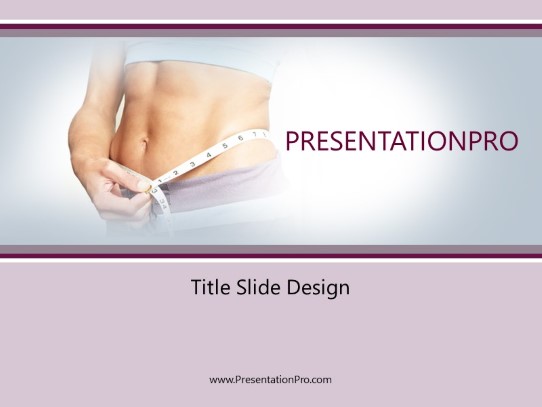 Abs Of Steel PowerPoint Template title slide design