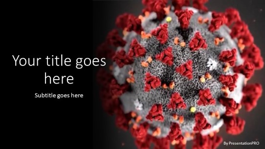 Coronavirus Covid-19 Virus PowerPoint Template title slide design
