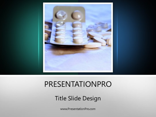 Cure PowerPoint Template title slide design