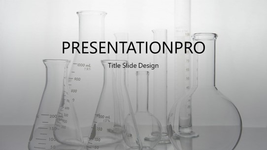 Flasks widescreen PowerPoint Template title slide design