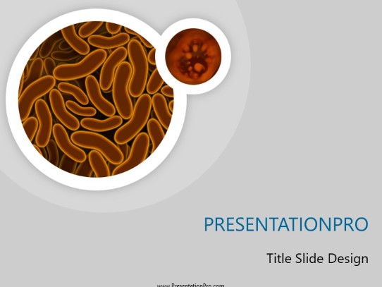 Germ Strain PowerPoint Template title slide design