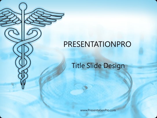 Petri PowerPoint Template title slide design