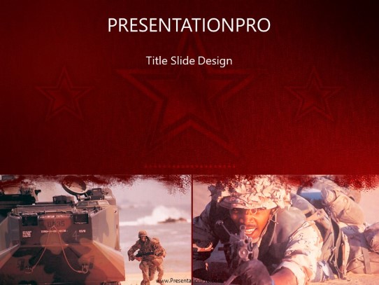 The Corps PowerPoint Template title slide design