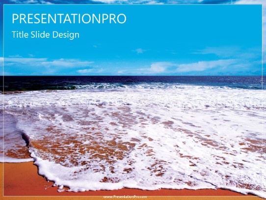 Breaking Surf PowerPoint Template title slide design