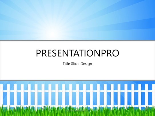 Countryside PowerPoint Template title slide design