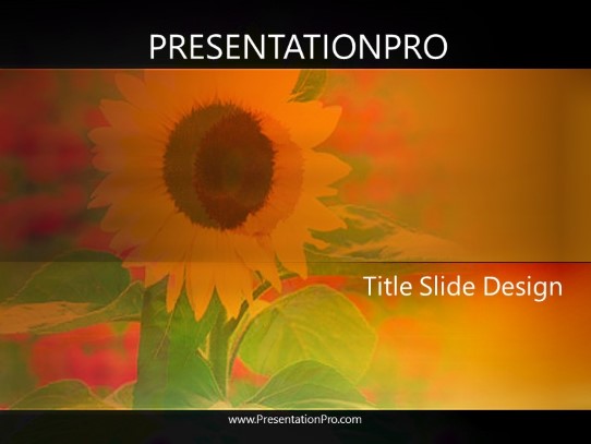 Harvest PowerPoint Template title slide design