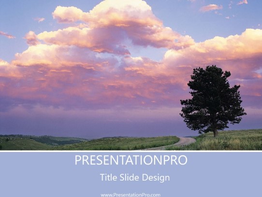 Nature08 PowerPoint Template title slide design