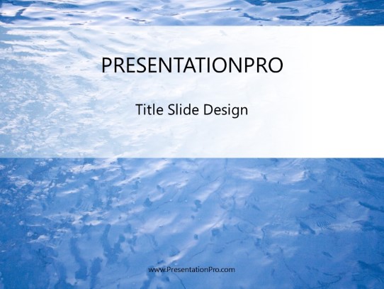 Splish Splash PowerPoint Template title slide design