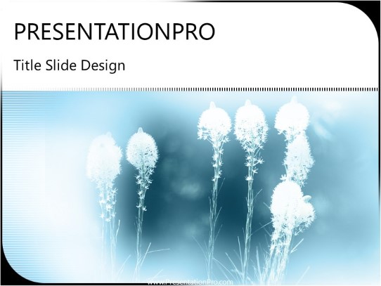 Spring PowerPoint Template title slide design