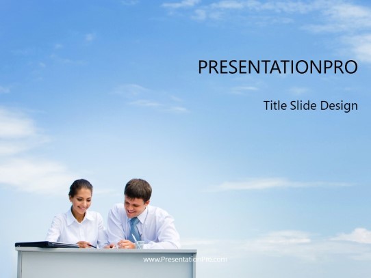 Cloud 9 Meeting PowerPoint Template title slide design
