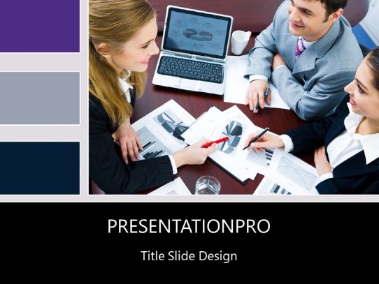 Marketing Strategy PowerPoint Template title slide design