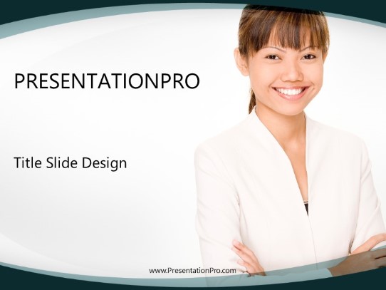 Peob Diverse Woman PowerPoint Template title slide design