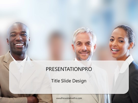 Successful Group Focus PowerPoint Template title slide design