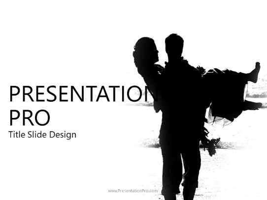 HoneyMoon 01 PowerPoint Template title slide design