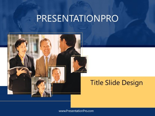 Networking PowerPoint Template title slide design