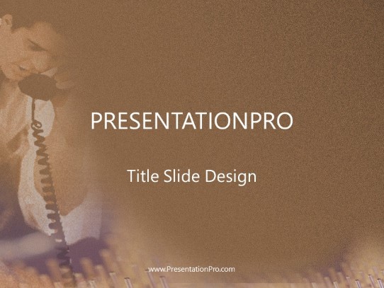 People PowerPoint Template title slide design