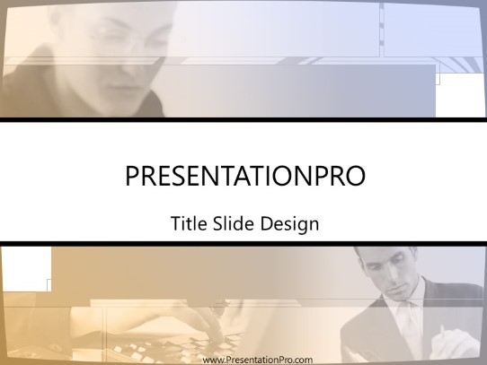 Professionals PowerPoint Template title slide design