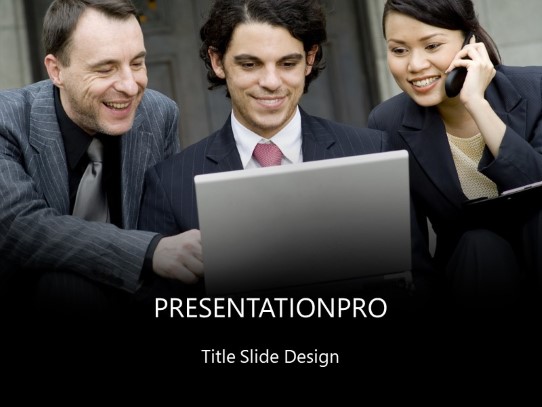 We Got It PowerPoint Template title slide design