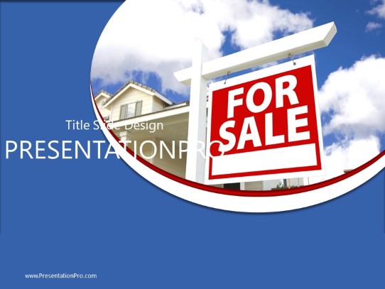 Home For Sale PowerPoint Template title slide design