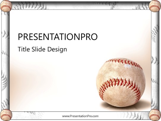 Baseball Sport Powerpoint Template Presentationpro