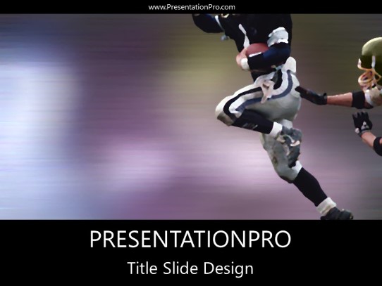 Football PowerPoint Template title slide design