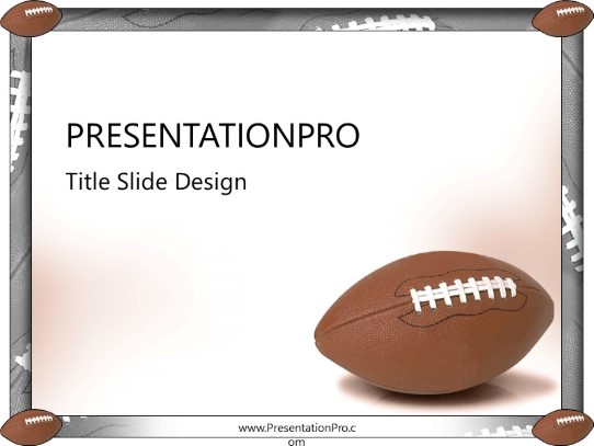 Football2 PowerPoint Template title slide design