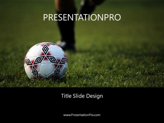 Kick It PowerPoint Template title slide design
