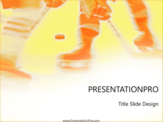 Slapshot PowerPoint Template title slide design