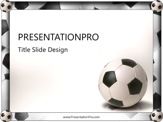 Soccer2 PowerPoint Template title slide design
