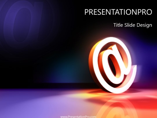 At PowerPoint Template title slide design