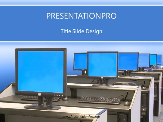 Computer Lab PowerPoint template - PresentationPro