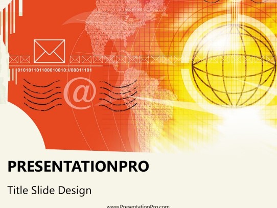 Online11 PowerPoint Template title slide design