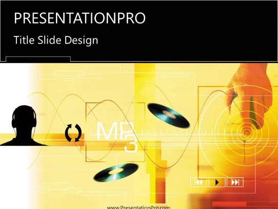 Online18 PowerPoint Template title slide design