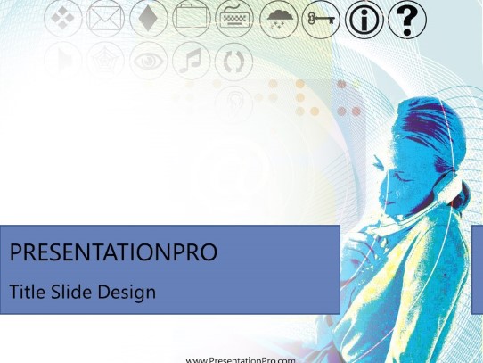 Online24 PowerPoint Template title slide design