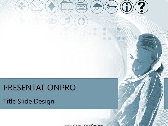 Online24 Teal PowerPoint Template title slide design
