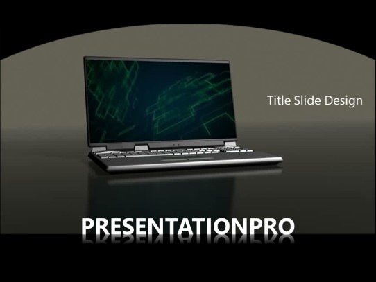 Tech 0965 PowerPoint Template title slide design