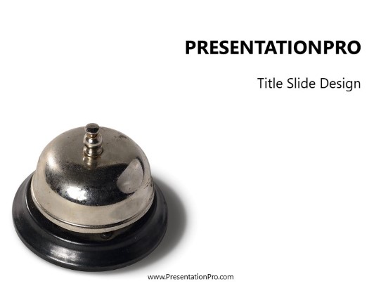 Hotel Bell 01 PowerPoint Template title slide design