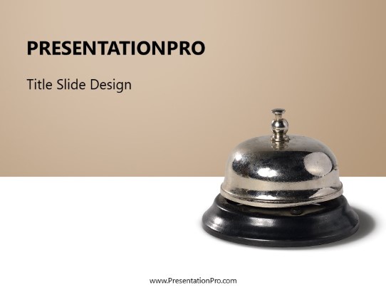 Hotel Bell 02 PowerPoint Template title slide design