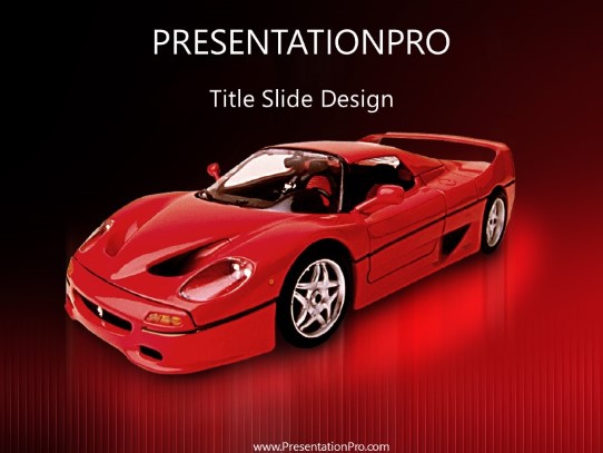 Showroom PowerPoint Template title slide design