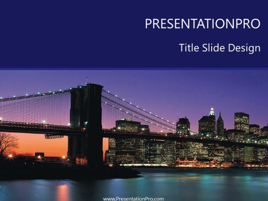 Ny01 PowerPoint Template title slide design
