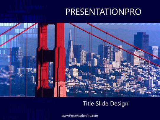 Sanfran PowerPoint Template title slide design