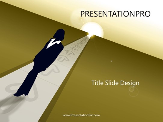 Business 04 Brown PowerPoint Template title slide design