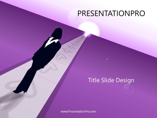 Business 04 Purple PowerPoint Template title slide design